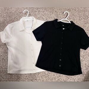 Uniqlo button down collared short sleeve shirts